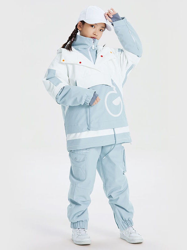 Kid¡¯s Unisex High Experience Mountain Snowsuits Waterproof Jackets & Pants Set