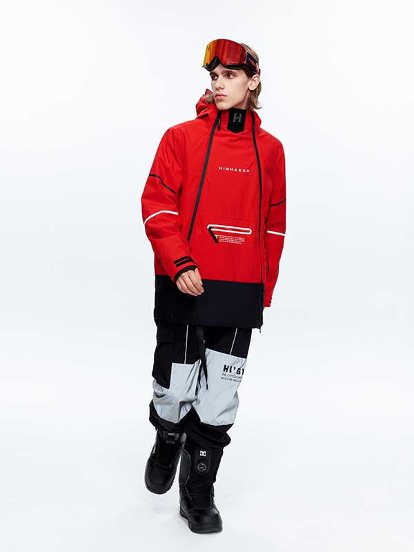 Men's High Experience Double Zipper Mountain Pro Snowsuit