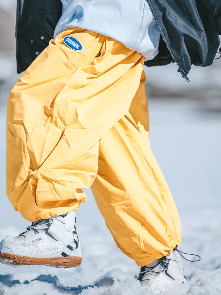 Women Gsou Snow Mountain Discover Colorblock Waterproof Snow Bibs Pants