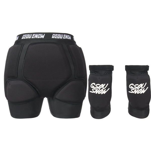 Gsou Snow Unisex 3D Protective Shorts & Knee Pads Set
