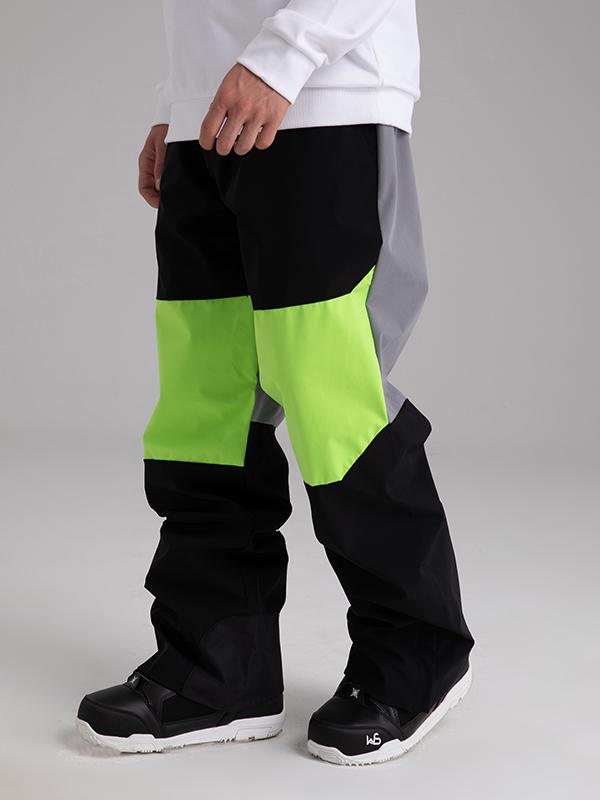 Men's Searipe Winter Freerider Colorblock Snow Pants