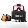 Unisex Terror Frameless Snowboard Goggles / 2 Spare Lenses